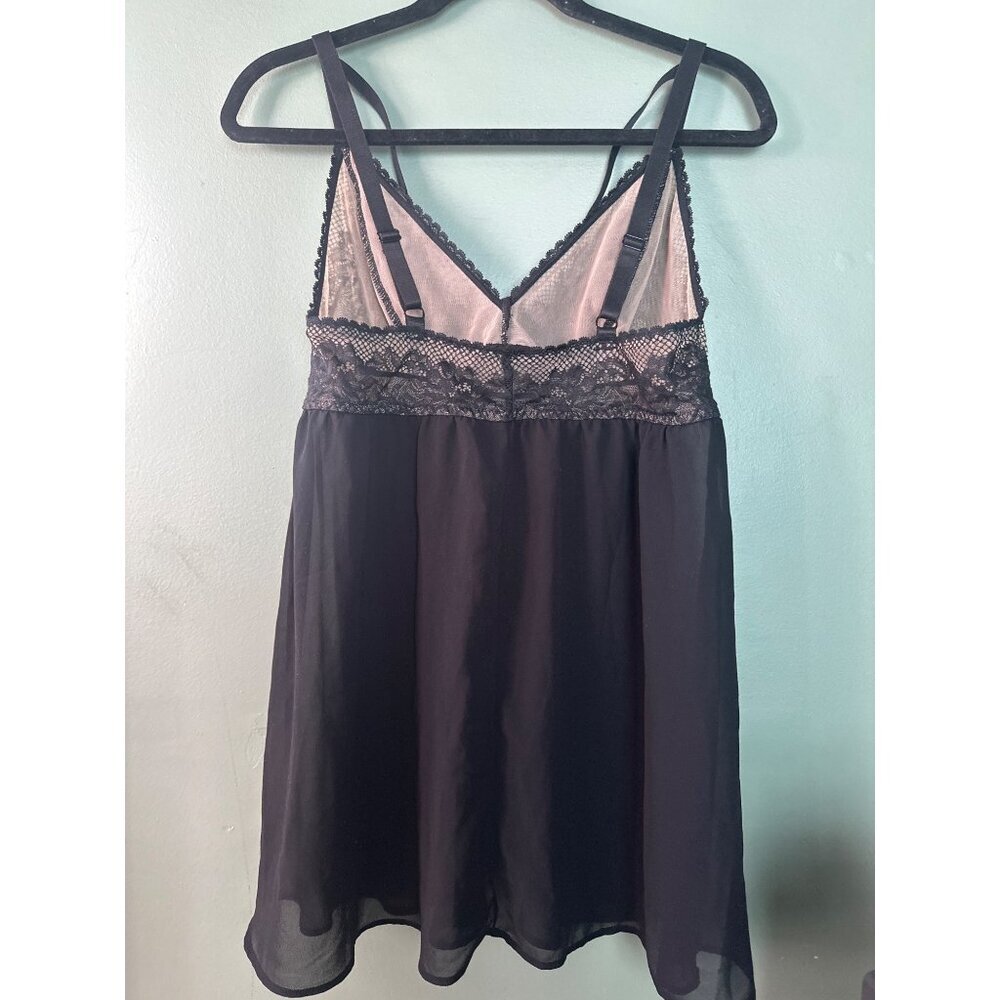 Torrid Curve Size 0 Sheer Babydoll Dress Dark Fairy Goth Dark Romantic Bridal - Picture 4 of 5